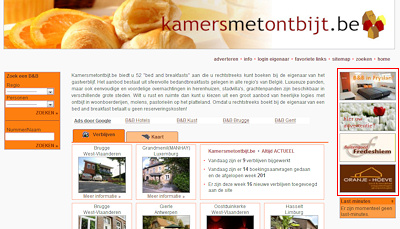 Banner voorbeeld Voorpagina www.kamersmetontbijt.be