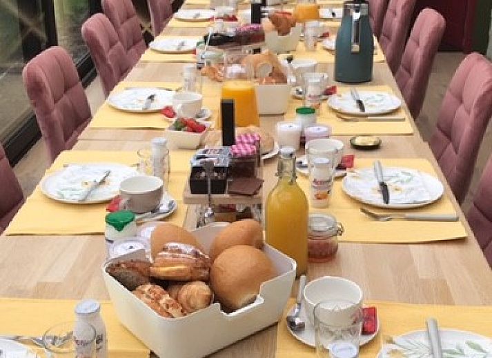 Gezellige zithoek in B&B De Zoete Kers, Wakken, West-Vlaanderen.