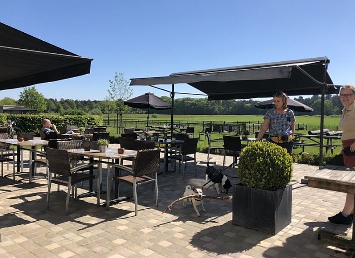 Comfortable bedroom in B&B 't Mjeels Pierke, Meerle, Antwerp with TV and closet.