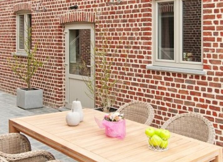 Aussenansicht der Fruehstueckspension "Fruithoeve", Tongeren, Limburg, Belgien.