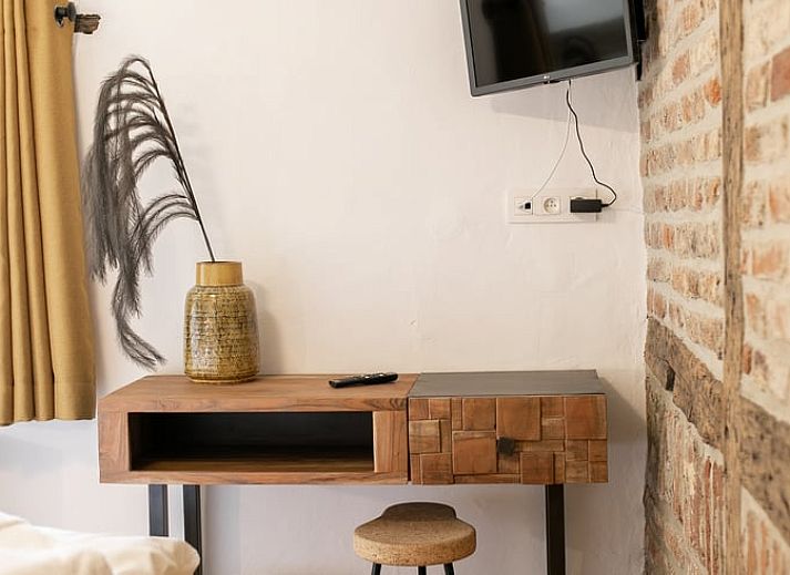 Verfrissende drankenhoek met huisgemaakte limonade in Vakantiehuisje in Stoumont, Ardennen.