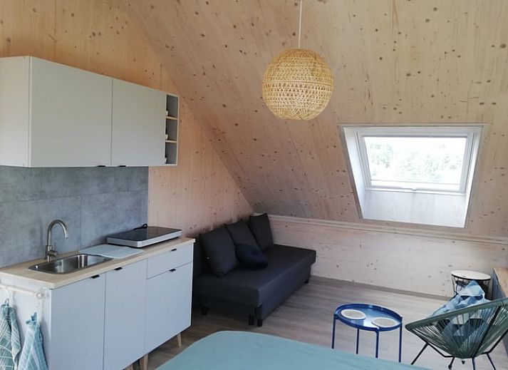 Luchtfoto van Huisje in Tailles, bed and breakfast in de groene landschappen van de Ardennen, Belgie.